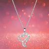 Heart-Shaped Lettering Necklace, Double-Hearted Mother'S Birthday Gift, Style
