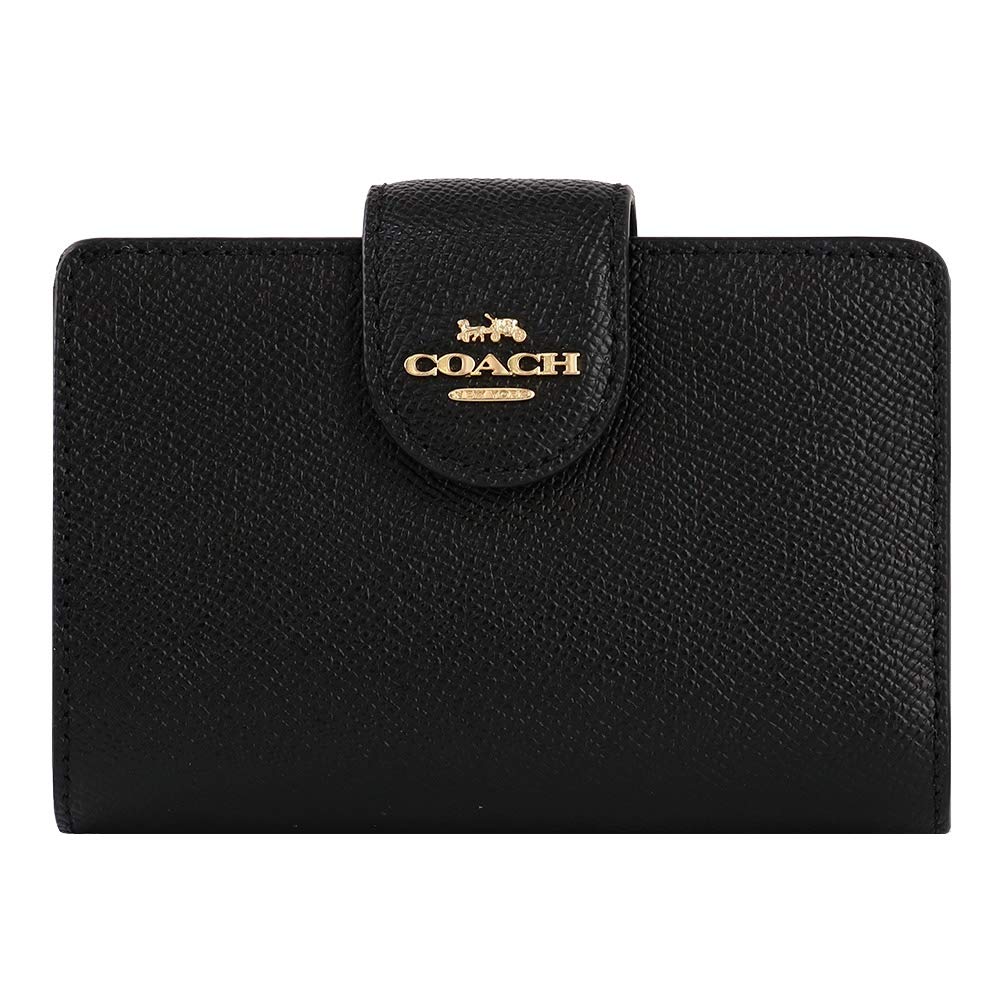 Кошелек Coach 6390, мини, складной, маленький, женский (IMBLK Черный) [Использовал]