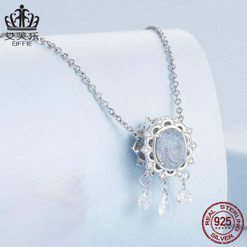 Avle Teardrop Zircon Tassel Beads: Original Shining S925 Sterling Silver for DIY Jewelry