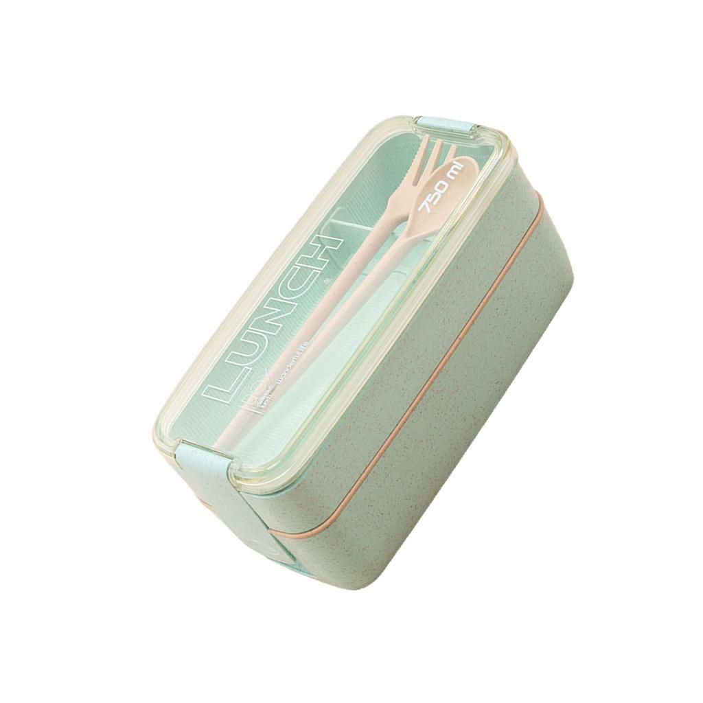 Auslaufsichere Bento-Box Großer Fassungsvermögen Lunchbehälter mit Fächern Tragbare Doppelschichtige Lunchbox für Erwachsene Studenten