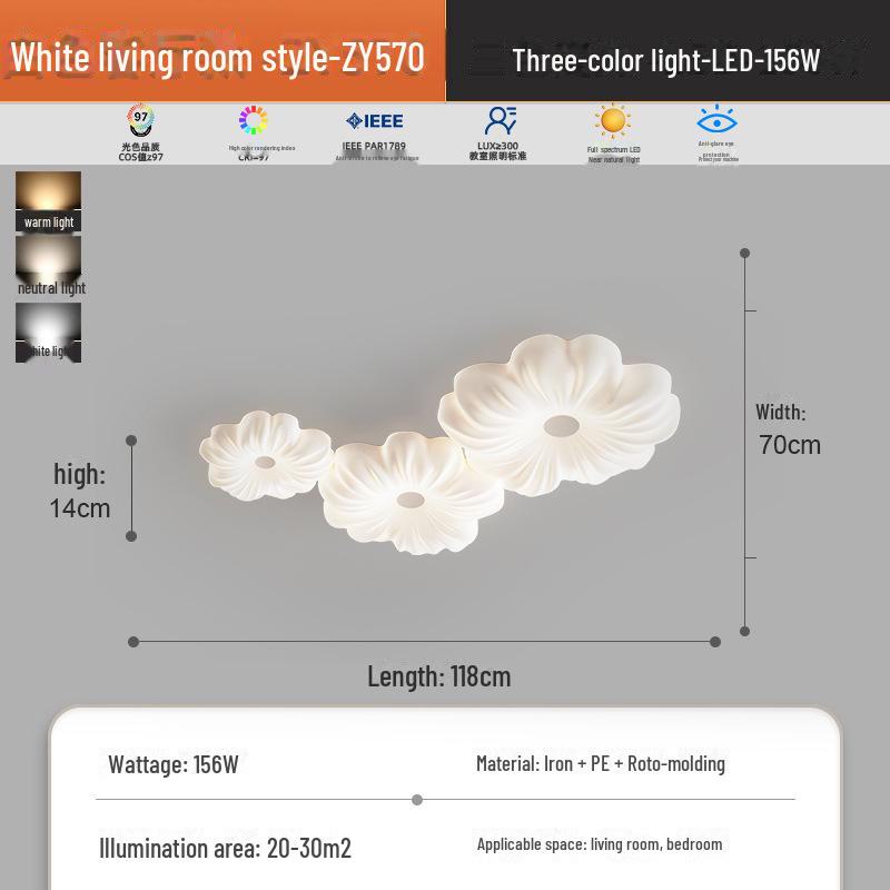 2023 Full Spectrum Modern Ceiling Lamp for Eye Protection