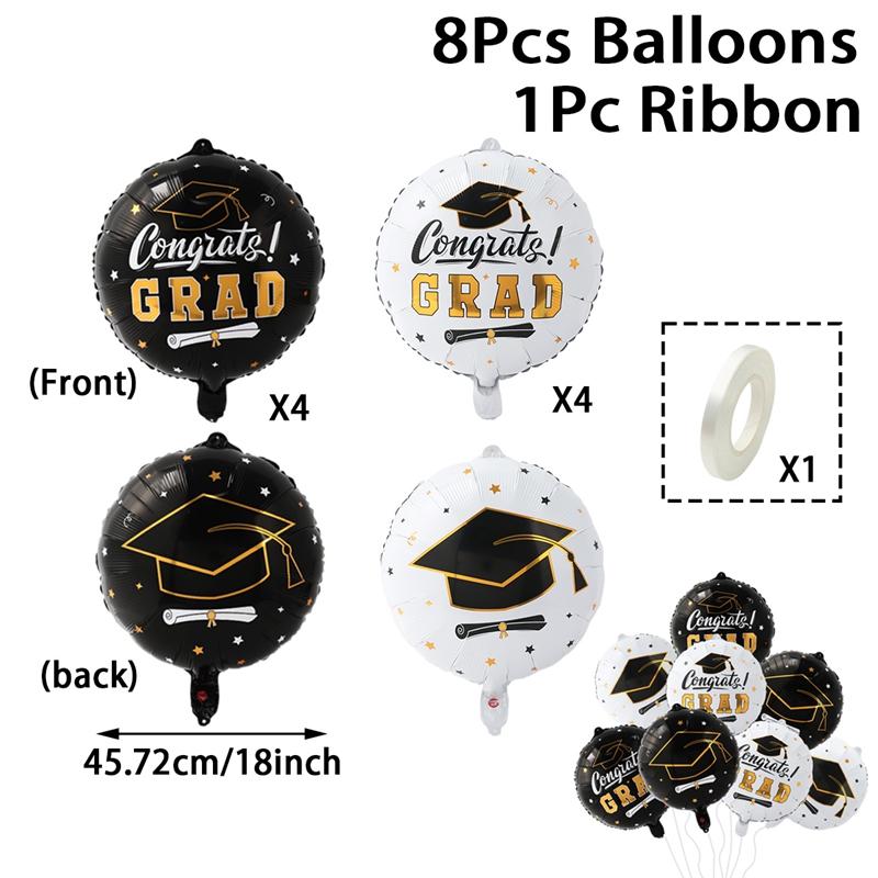 Graduation Balloon Bunch Graduation Party Decoration for Home Congrats Gard Balloons Set Class of 2025 Graduation Party Supplies