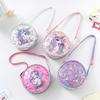 Glitter Rainbow Sequin Fanny Pack & Unicorn Crossbody Backpack for Girls