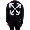 OFF WHITE FW20 Sweatshirts Men's Black Crew Neck Moderate Regular OMBA025F20FLE0121001