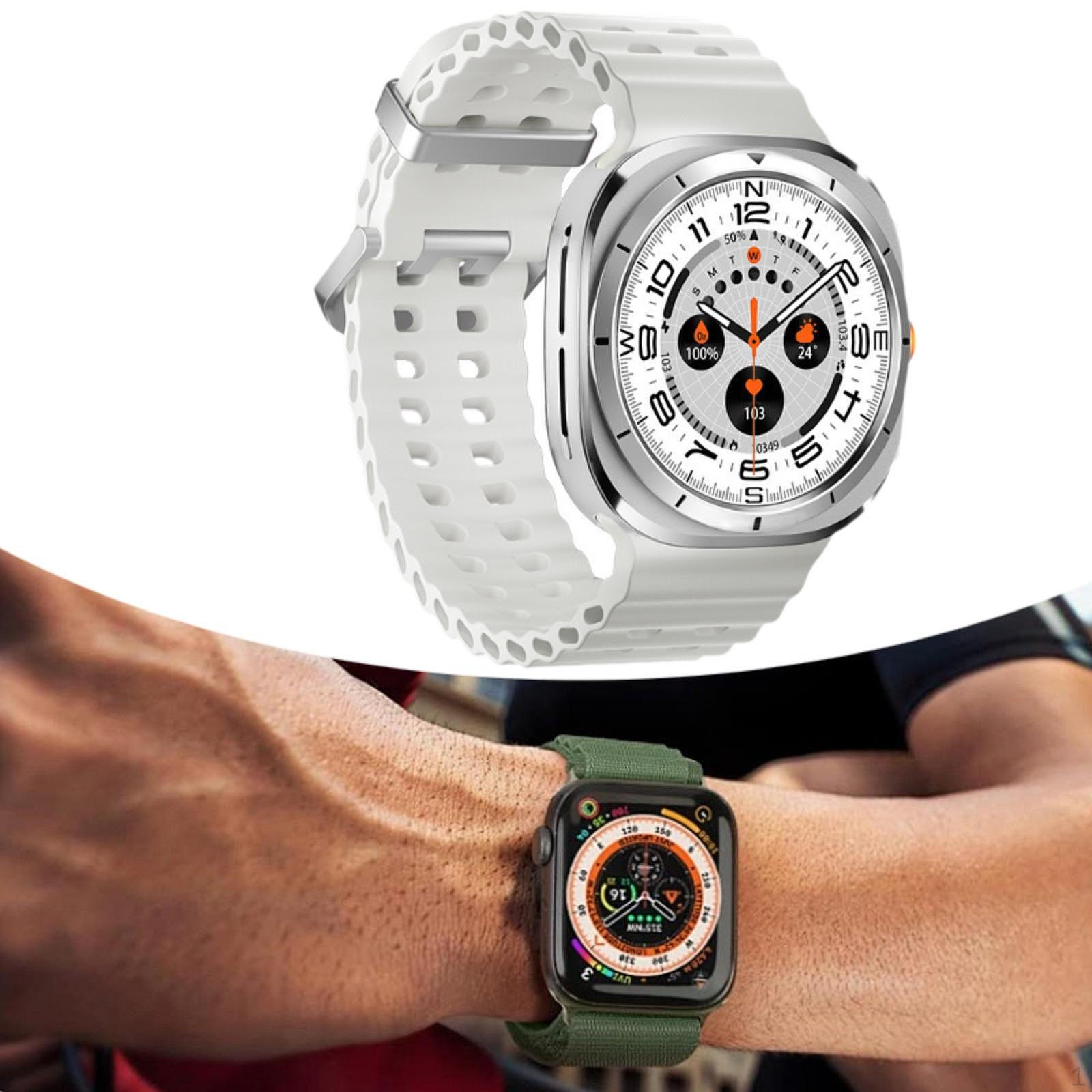 

Smart Watches for Women Men with Heart Rate/Sleep 1.46 Touchscreen белый