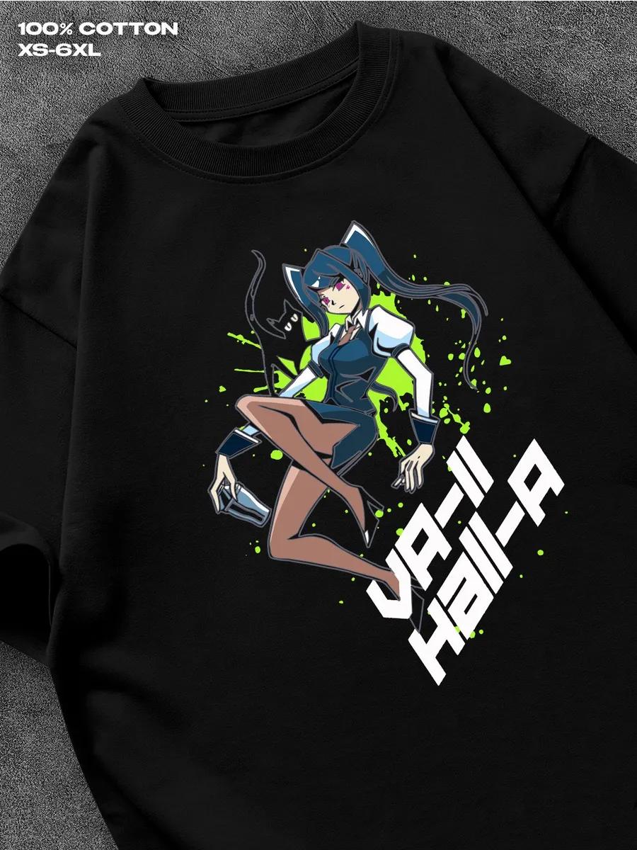 

Футболка VA-11 Hall-A игра Мужская футболка Женские футболки с принтом букв Короткий рукав Футболка Повседневная Уличная футболка Топ S