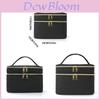 Polyester Double Layer Travel Makeup Bag With Large Capacity For Daily Use