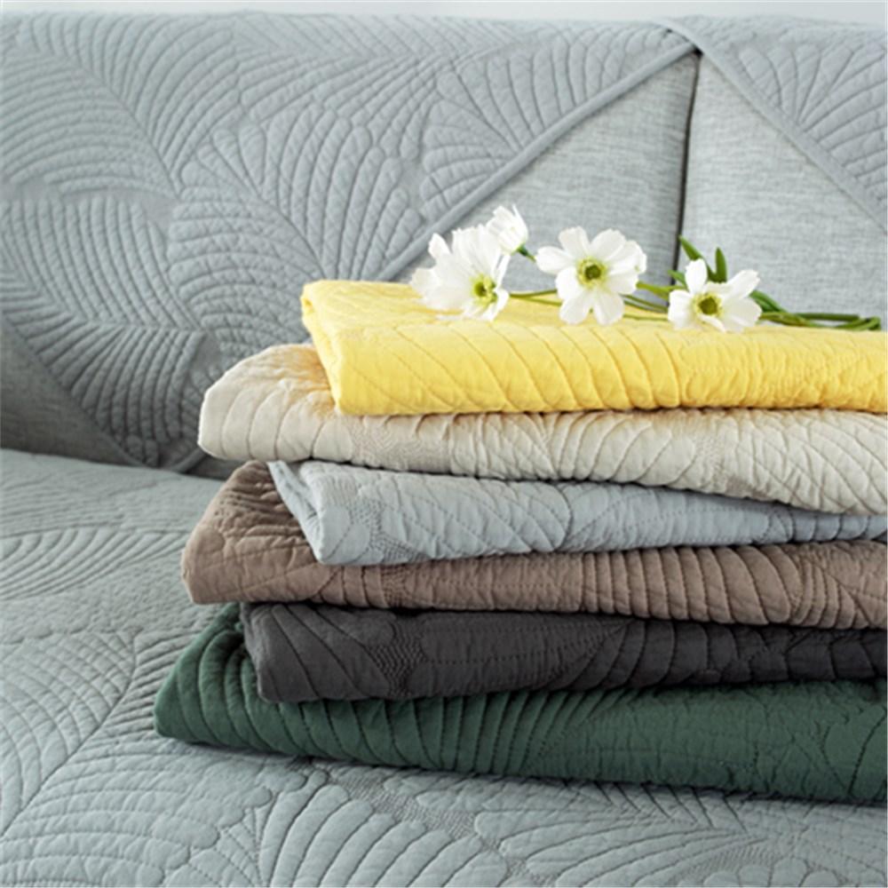 Four Seasons Universal Sofa Cushion Pure Cotton Fabric Cushion Cotton Nordic Simple Modern Non-Slip Solid Wood Sofa Cover Slipcover