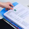 6 Pcs PP Binder Folders A4 Punched Pockets New Binder Pocket  Office Organizer