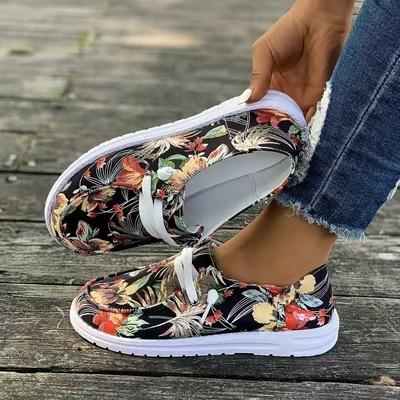 Lazy Shoes 2025 New Thick Baseplate Shoe Lace-up Low-top Women's Foreign Trade Large Size Sports Leisure Shoes
