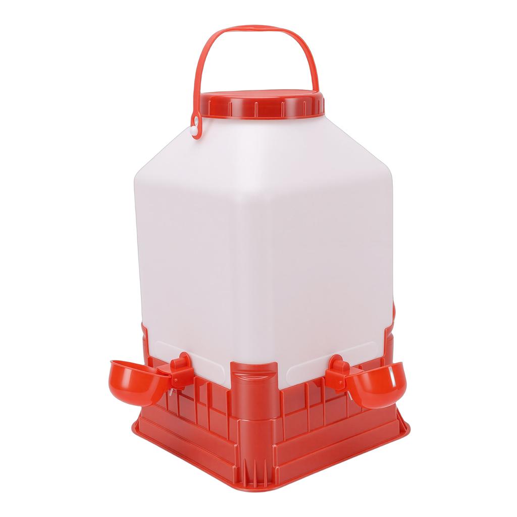 Chicken Waterer 10L Large Capacity Easy to Clean Manual Chick Drinker Waterer for Poultry Feeding