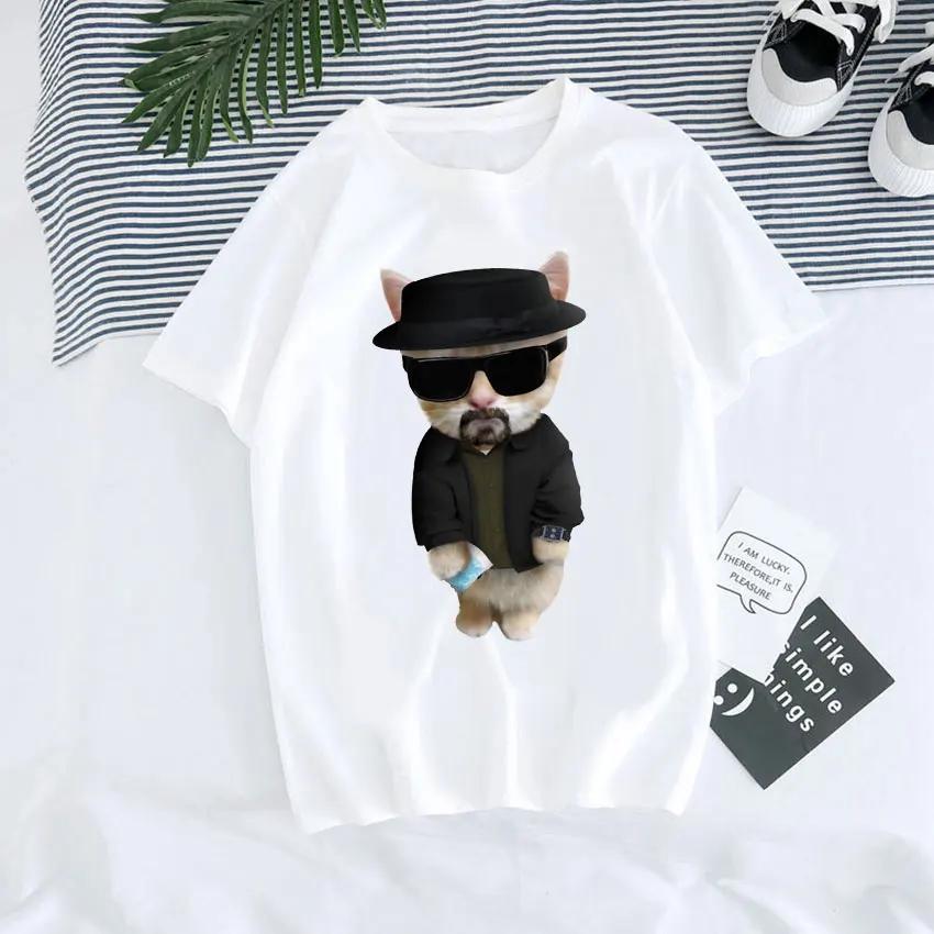 El Gato Meme Sad Crying Cat Munchkin Kitty Meme Print T Shirt Male  T-shirts Men Oversized Tees Harajuku Streetwear