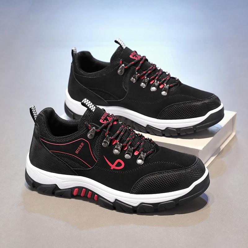Men's Casual Sneakers Breathable Lightweight Non-Slip Hiking Shoes Large Size Sports Shoes for Outdoor Walking