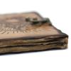 Leather Notebook Skull and Pentagon Burnt Edges 7x5