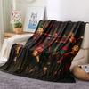 1PC Portugal National Football Logo Patterned Flannel Blanket Suitable For All Seasons for Home Decor Warmth and Comfort Gifts Holiday Present