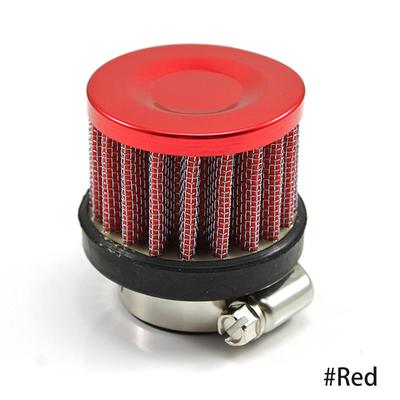 Filtros de aire universales para coche, interfaz de 25mm para entrada de aire frío de motocicleta, cubierta de ventilación de cárter de alto flujo, Mini respiradero