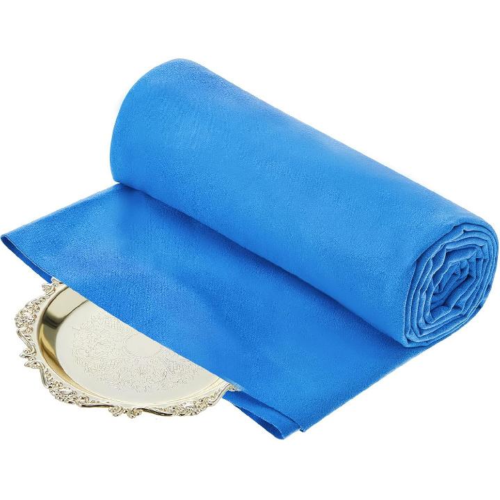 3,3 ярда Антитусклящая Серебряная Ткань для Хранения Украшений Серебряные Ткани для Защиты Большая Полировочная Ткань для Украшений Антитусклящая для Столовых Приборов