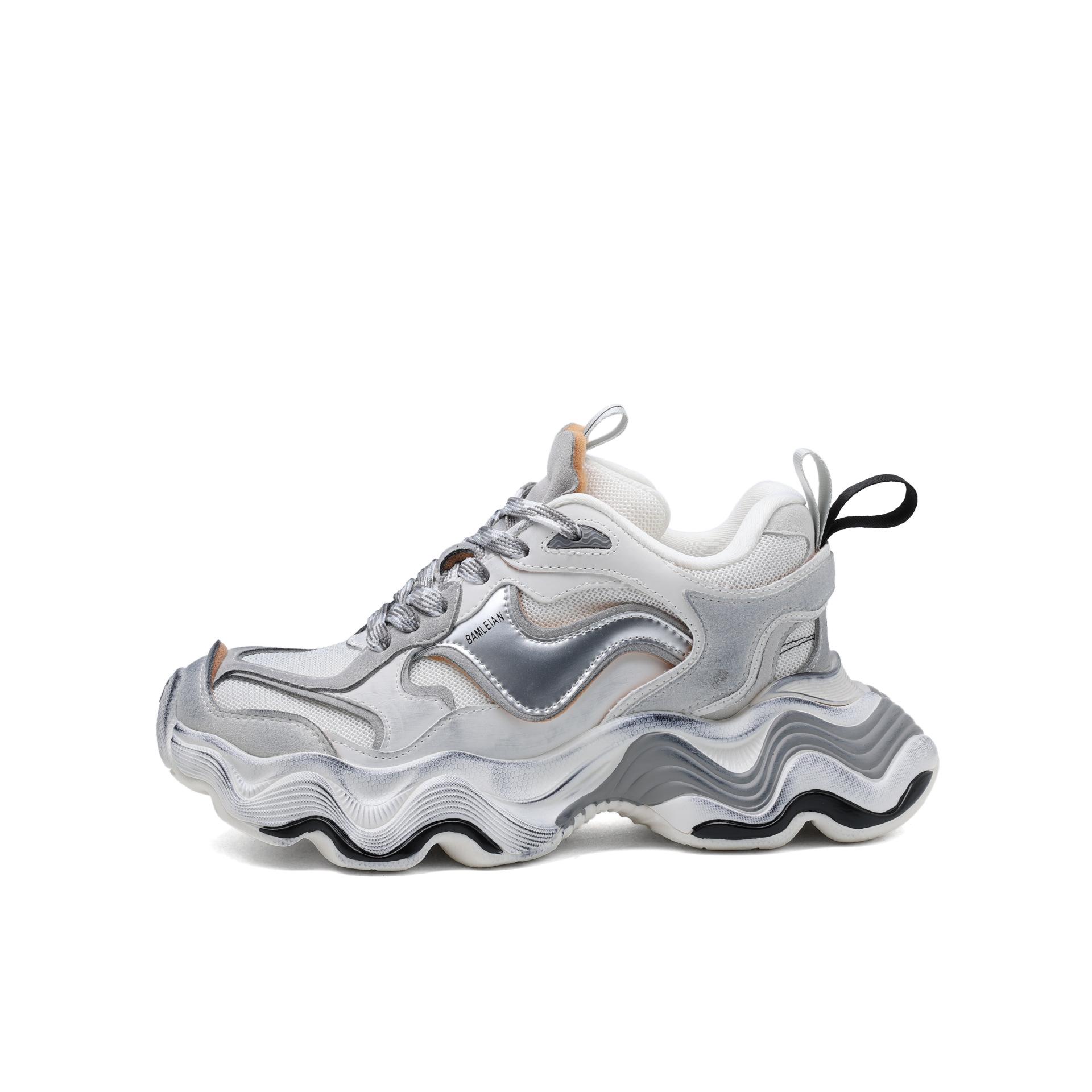 

Волна папины кроссовки Франция Париж весна и лето мужские и женские ретро спортивная обувь износостойкая и универсальная низкая 40 [Female] Spot