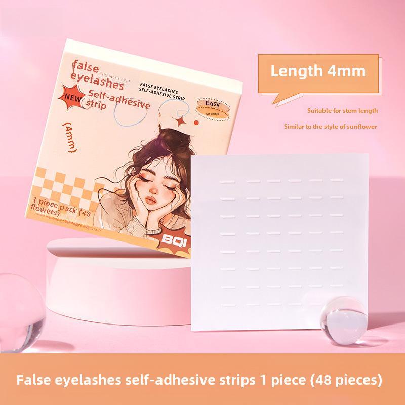 BQI Waterproof, Sweat-proof Adhesive Strips Feature a Temperature-sensitive, Reusable Jelly for Effortless False Eyelash Application.