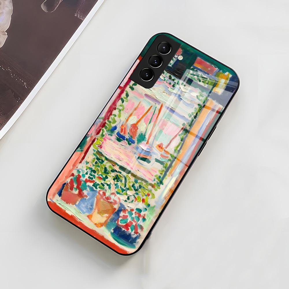 H-Henri M-Matisse Art Painting Phone Case For Samsung A56 A36 A26 A16 A15 A25 A35 A55 A14 A34 A24 A54 Glass Case