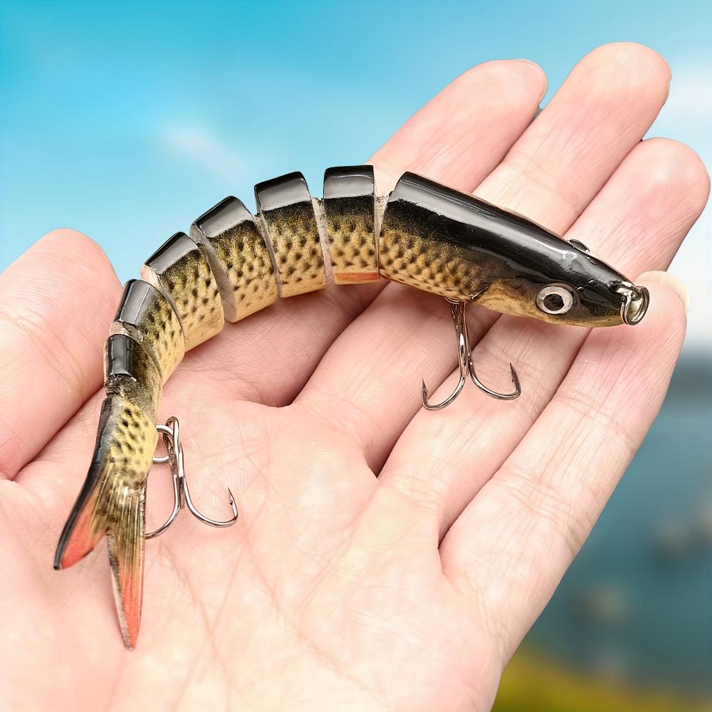 Multi-Joint Simulation Fishing Bait for Trout and Bass - Slow Sink, Realistic Design
