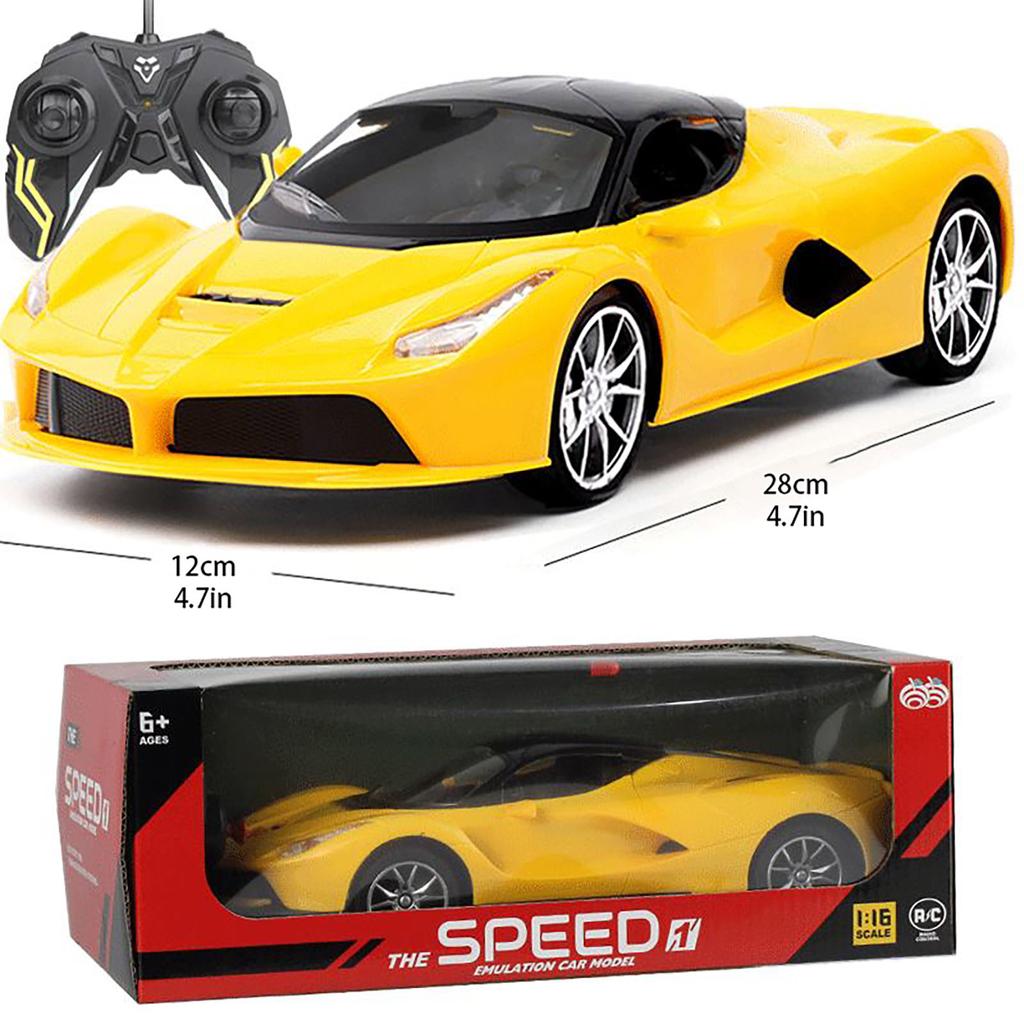 Four Links Wireless Remote Control Car Simulation Sports Car 1:16 Model Car Toy Boy Foreign Trade Children's Toy