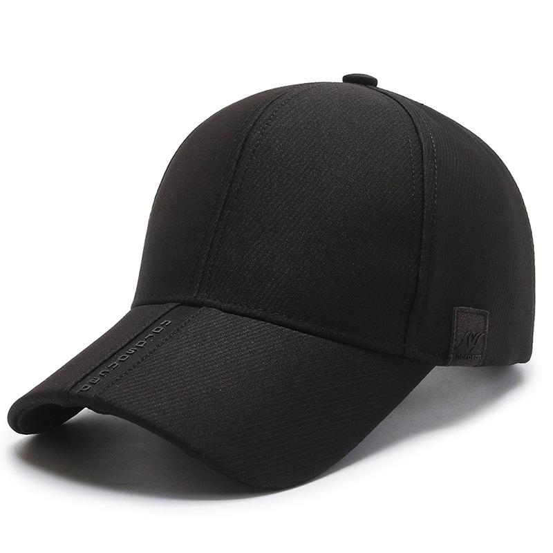 New Black Baseball Caps For Men Women Sunhat Solid Letter Sunscreen Cap Outdoor Fishing Running Hip Hop Baseball Hats Casquette