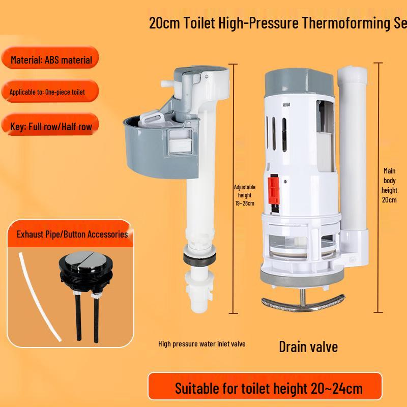 LANGZHIWEN Toilet Water Tank Drain & Fill Valve Kit
