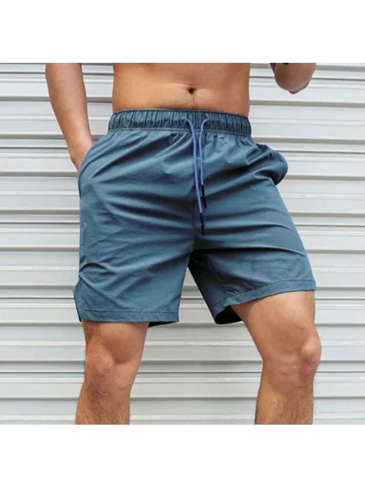 

2025 шорты мужские летние большие размеры тонкие быстросохнущие пляжные брюки повседневные спортивные шорты одежда XXL синий