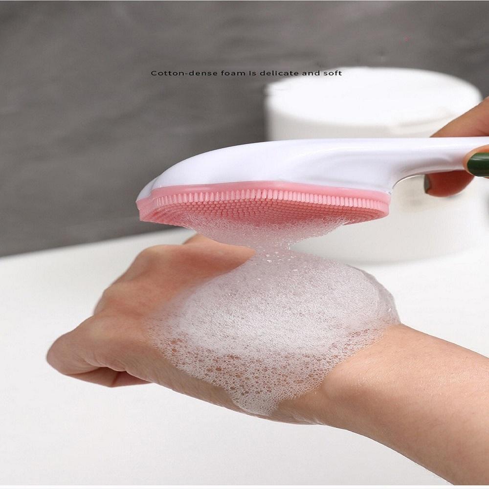Wash Face Brush Silicone Manual Cat Claw Facial Cleanser Brush Soft Fur Brush Plastic Handle Face Brush Manual Cleansing Brush