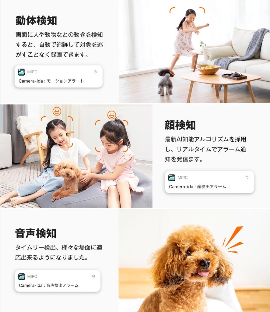 6MP Enhanced 5G Pet Camera with AI Intelligent Night Panoramic Indoor Security iPhone Wireless Network Remote Baby Auto Alarm Technical Standards
