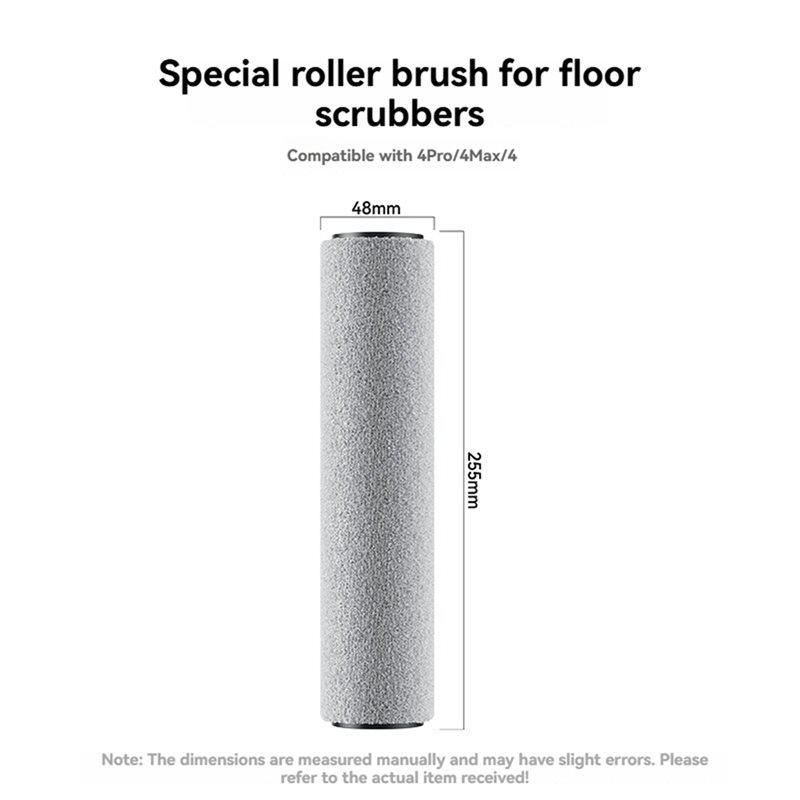 ABKR-Floor Scrubber Accessories For Xiaomi For Mijia 4/4Max/4Pro Cordless Wet Dry Vacuum Attachment Replacement Roller Brush