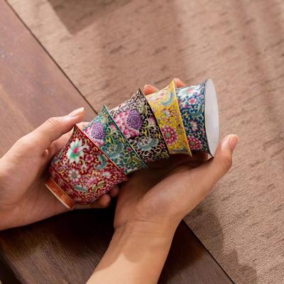 China Wunderschön Ungewöhnlich Vintage Ästhetisch Porzellantasse Teegeschirr Teegeschirr Keramikglasur Zeremonie Für Puer Hoch Weiß Blume Becher Tee