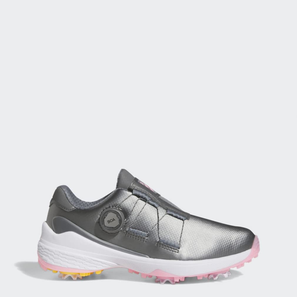 Golf Shoes ZEDGE 23 Boa Dark Silver Pink cm [Adidas Golf] Women's Metallic/Solar Gold/Beam 23.0