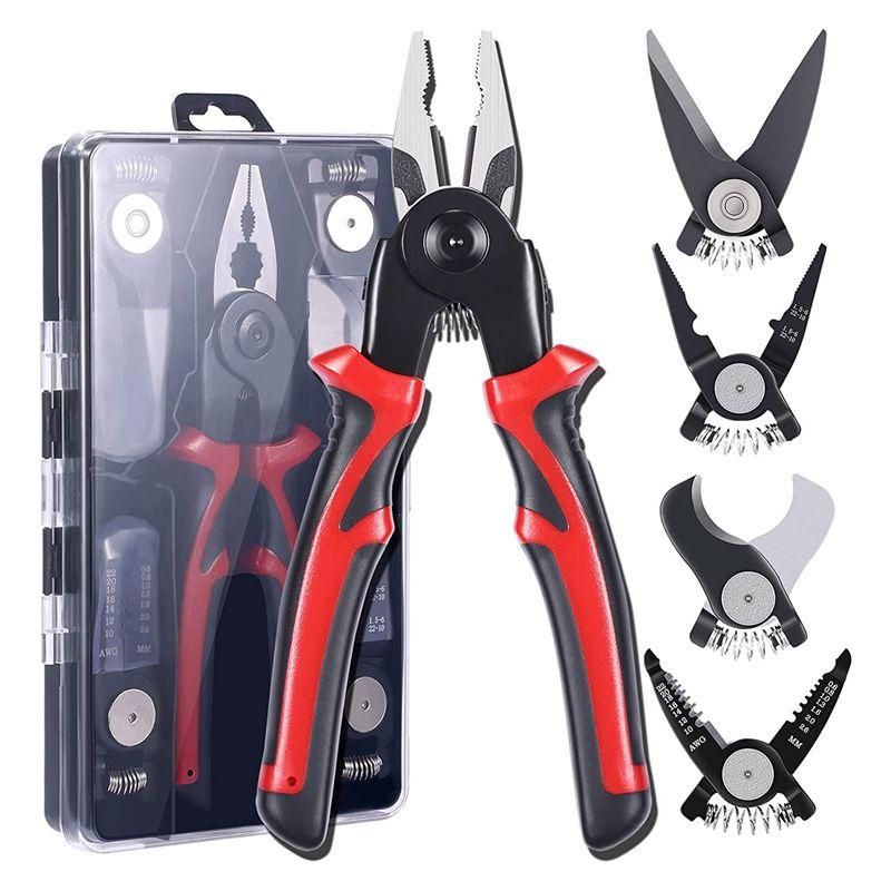 

M-Modern-5-PCS Plier Tool Set Tools & Home Improvement Metal With Linesman Plier, Wire Stripper, Crimping Tools, Sheet Metal She