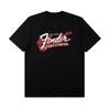 2026 Summer Cotton Top Fenda Guitar Bass Musical Instrument Short Sleeve Mens and Womens Summer Jazz Rock Print TShirt
