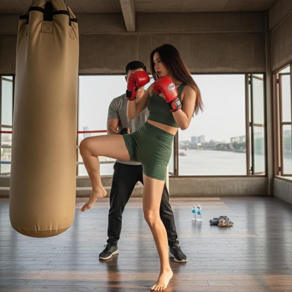 Women Top Sport Bra Tank Shorts Set Yoga Muay Thai Boxing Exercise Training Pilates Fitness Workout Sportwear Gym Quick Dry Stretch Fabric