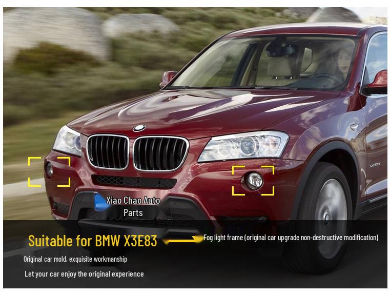 BMW X3 E83 Fog Light Frame LCI Facelift 2007-2010 (Left: 51113423789, Right: 51113423790)