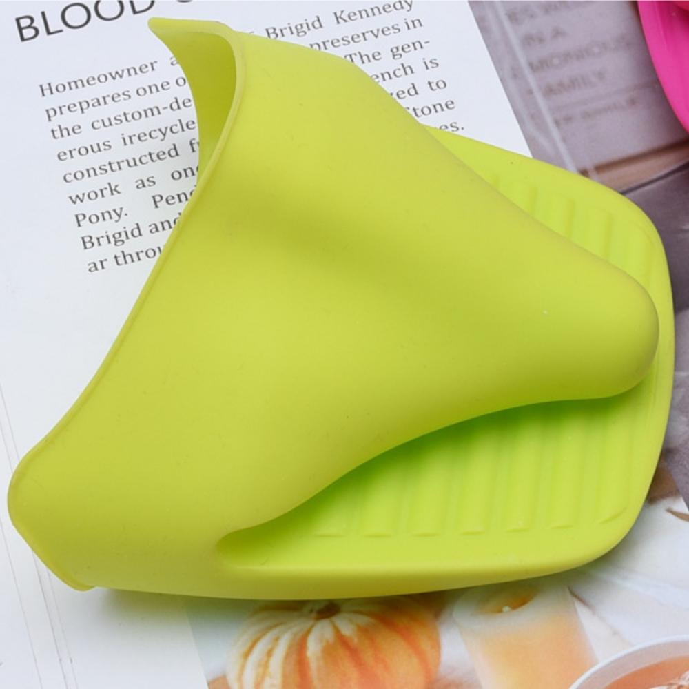 Non-slip Thickened Anti-hot Hand Cover Baking Oven Microwave Silicone Hand Clip Kitchen High Temperature Resistant Grab Dish Clip