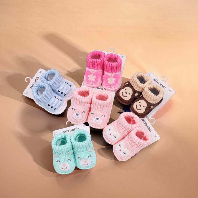 Babysocken Cartoon Niedliches Tier Baby Bodensocken Warme Baumwolle Frühling und Herbst Weich zu Tragen Atmungsaktiv für Jungen und Mädchen Neue Mode