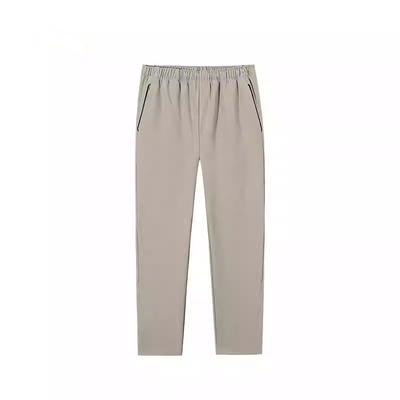 Training Series Solid Color Mid-Rise Comfortable Breathable Versatile Straight Leg Casual Pants Men Bottoms Green-Bean 152517519N-2