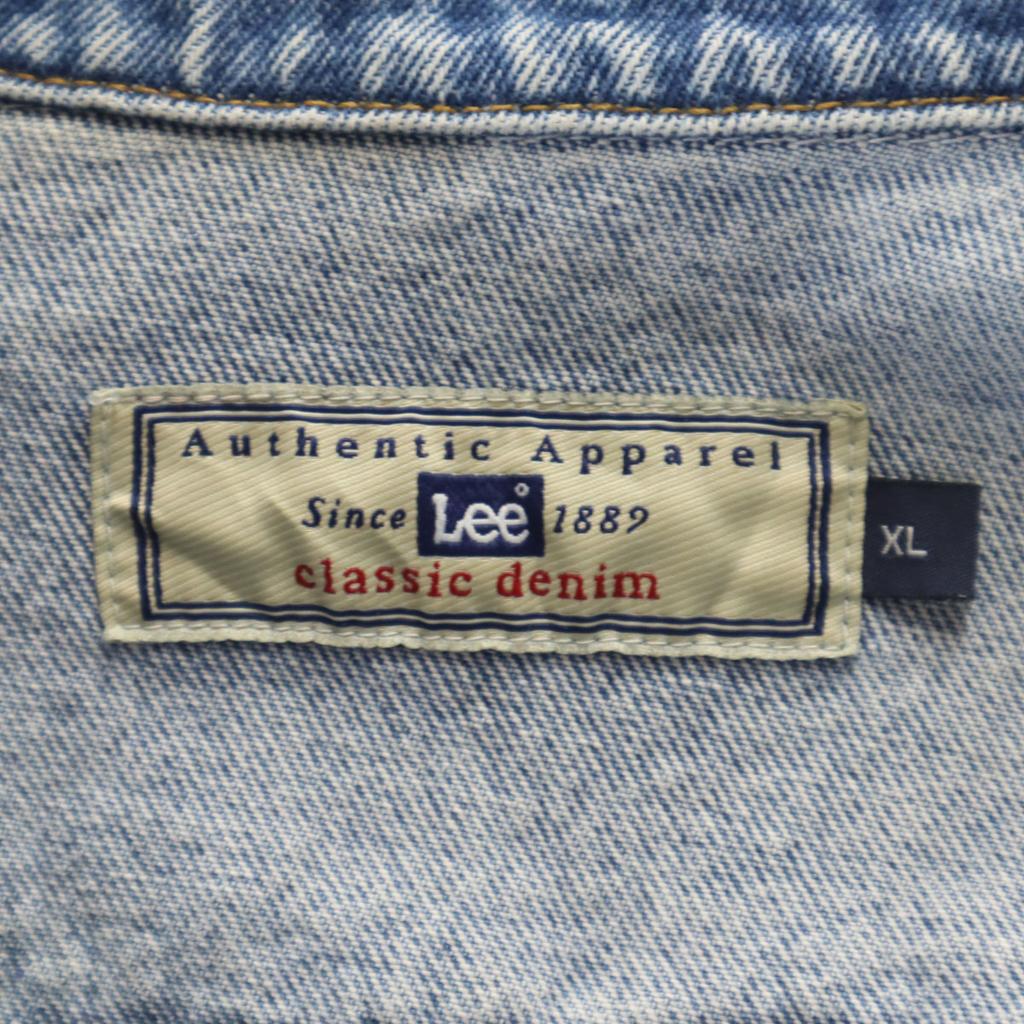 Lee Denim Jacket XL Wash blue Denim jacket trucker Men's Used