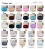 Washable Round Plush Pet Bed - Winter Warm Cat & Dog Mat, 28