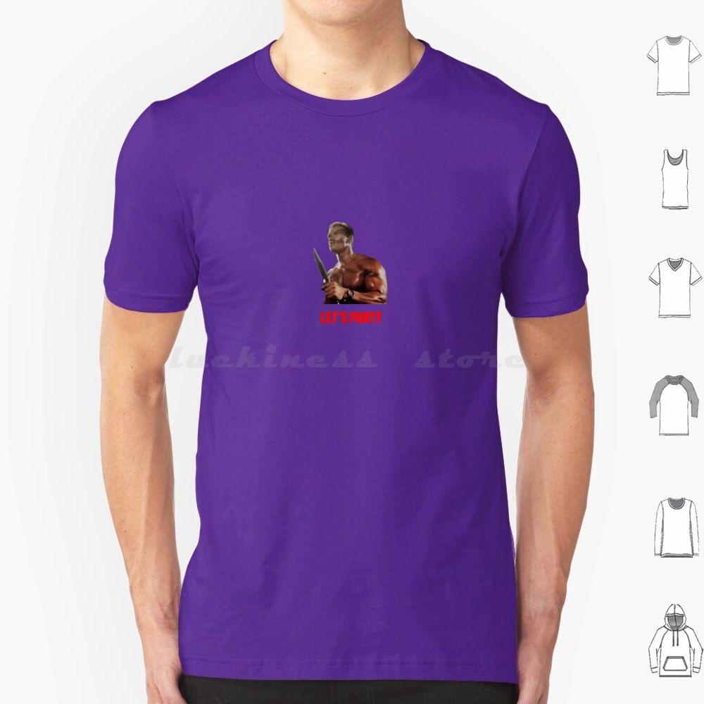 Arnold Schwarzenegger CommandoLets Party Colour T Shirt Big Size 100 Cotton Commando Arnie Arnold Schwarzenegger Classic