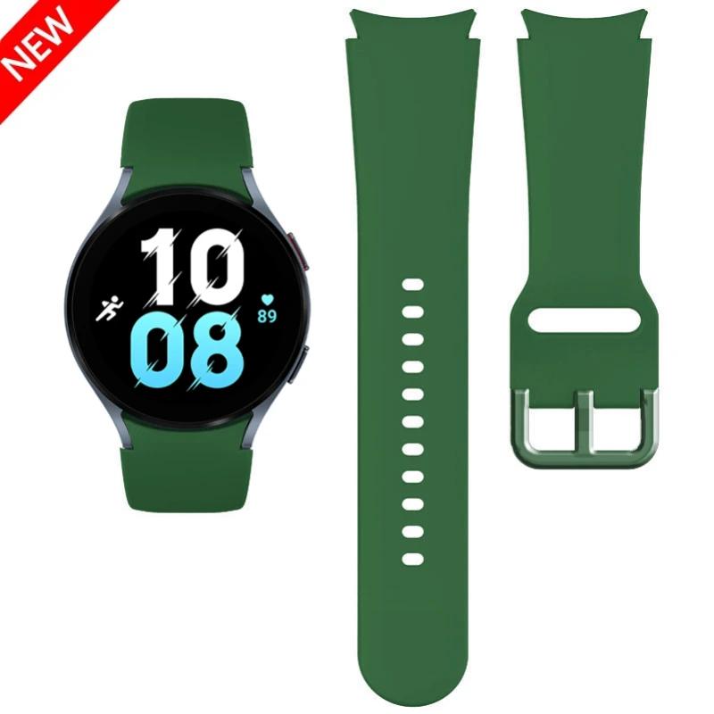 20mm Silicone Strap For Samsung Galaxy Watch 7/6/5/4 40mm 44mm Pro 45mm Bracelet Belt Galaxy Watch 6 4 Classic 47mm 46mm Correa