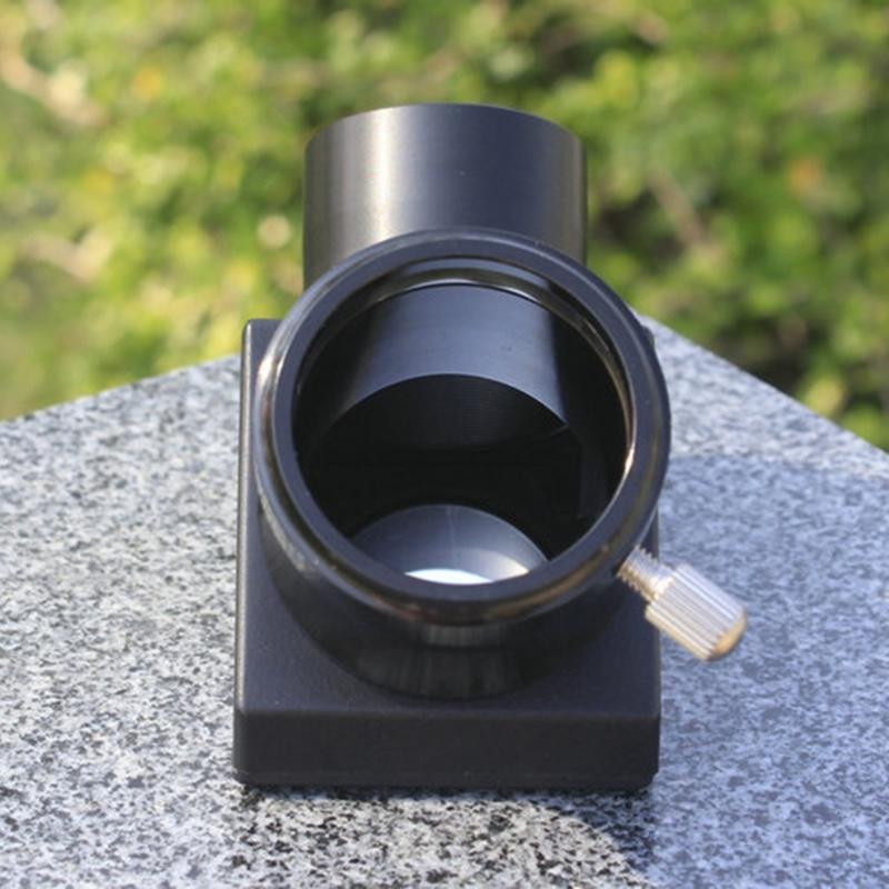 Stable 1.25inch 90° Star Diagonal Adapters Pressure Rings for Telescope Aluminum Diagonal for New Viewings Experience