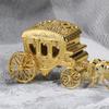 Wedding Carriage Candy Boxes Gold Plastic Favor Gift Containers for Bridal Shower Party Favors Sweets Treats Holder