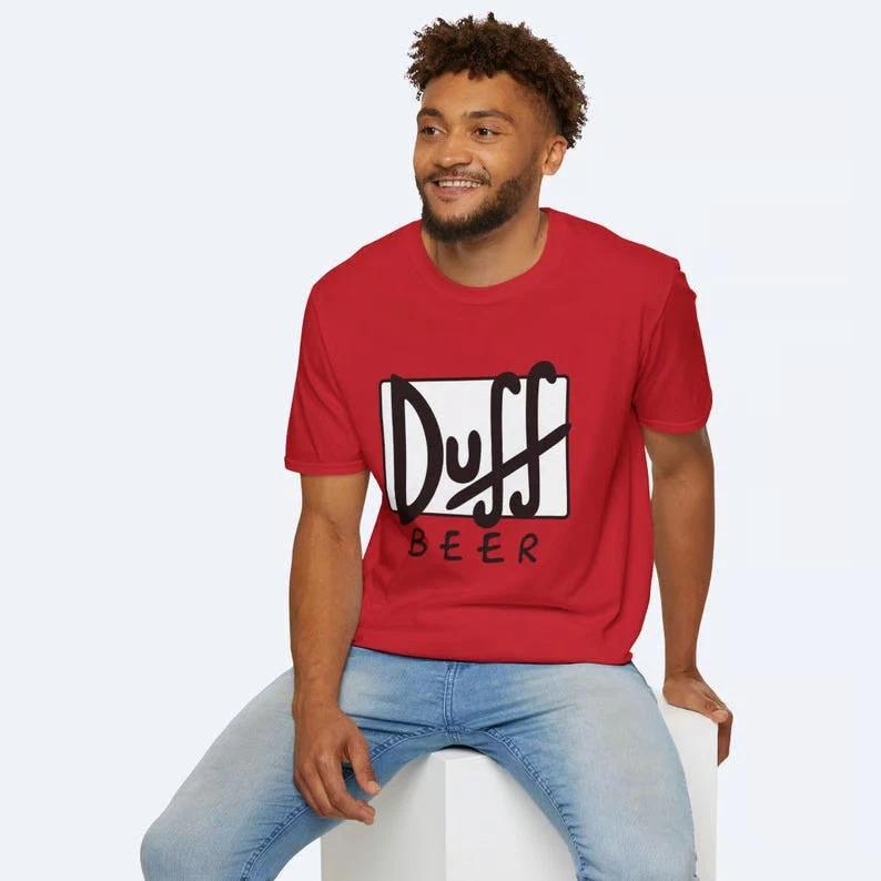 Duff Beer Tee - Simpsons TV Show Fan Shirt, Homer Simpson Beer Shirt XS