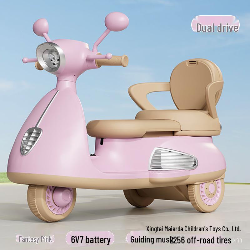 

Регулируемый детский электрический трехколесный велосипед с дистанционным управлением - Перезаряжаемый аккумуляторный электромобиль.