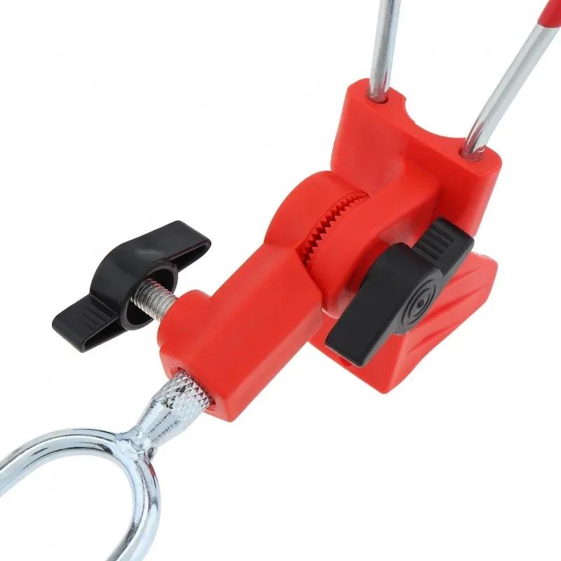 1pcs 360 Degree Adjustable Aluminum Alloy Fishing Rod Holder Folding Fish Pole Stand for Bank Fishing Ground Support